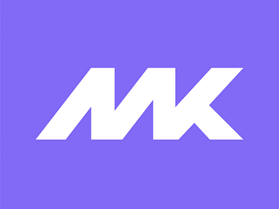 MK monogram logo design