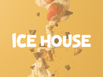"Ice House" ice cream brand logo design