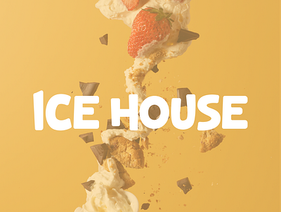 "Ice House" ice cream brand logo design branding design food fun graphic design graphic designer ice cream illustration logo logo design logo designer logofolio logomark logotype orange packaging packaging design playful vector wordmark