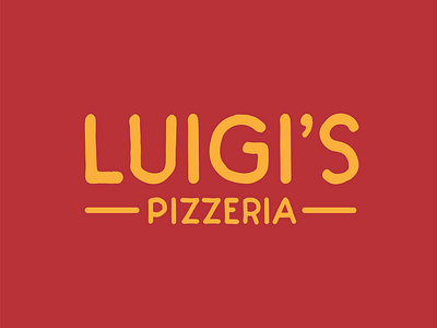 Luigi's Pizzeria logo design