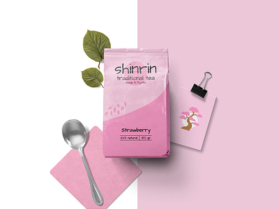 Shinrin Japanese tea brand identity design