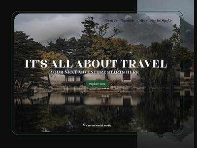 Travel agency design ui ux web