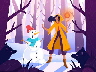 Winter Forest illustration