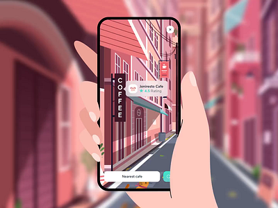 Cafe finder app interaction animation 🤩 animation booking cafe calendar clean coffee dashboard details header icon illustration interaction ios landing mobile mobile ui profile street website