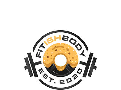 A logo that speaks to people that are fit but love to eat