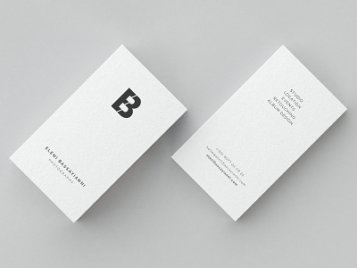 A photographer's business card branding business card graphic design logo typography
