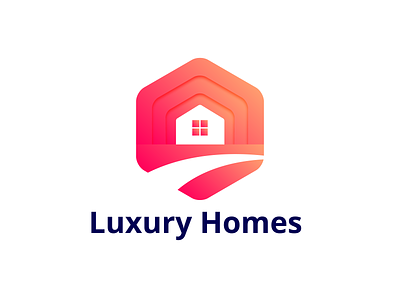 Luxury Home | Modern Real Estate logo branding colorful design gradient home home logo house logo minimal logo modern modern logo real estate real estate logo
