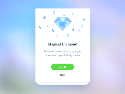 016 Pop Up 016 card challenge clean dailyui diamond magic popup ui