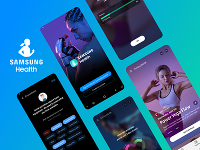 Samsung Health: Fitness app proof of concept app design fitness mobile ui ux