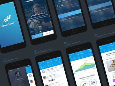 Constant Contact Native Apps Re-Design - Part 01