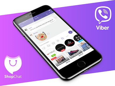 Viber & ShopChat Integration Preview app apps chat commerce design ios messenger mobile shopping social ui ux