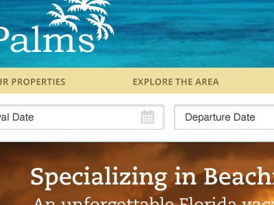 Palms Departure Date beach date forms ocean palms vacation