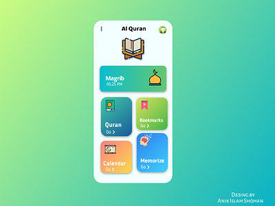 Al Quran App UI Desing