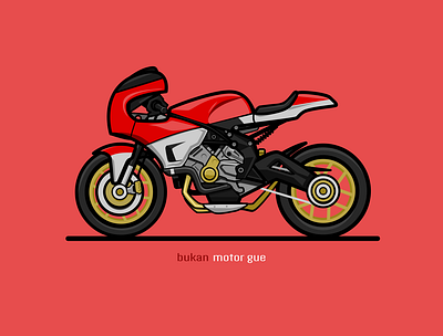 Red motorcycle illustration inkscape motorcycle red simple vehicle