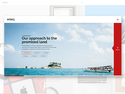 Intriq Website 2015 Re-design agency interfaces ui ux website