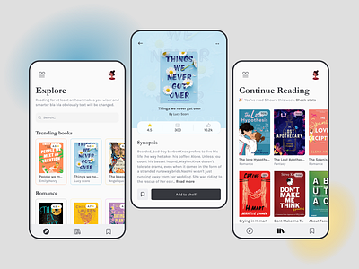 Ebook app (light mode)