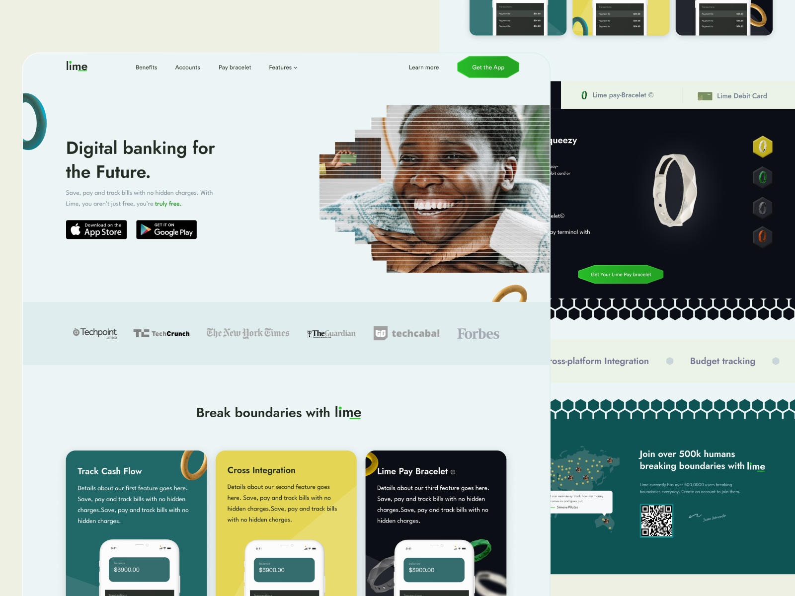 Lime Landing Page by Kosiso Obiako on Dribbble