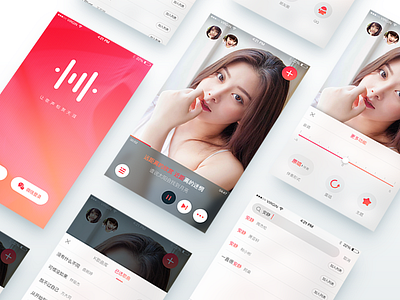 UI-Kpa app feature interface karaoke logo music orange red sing song tencent ui