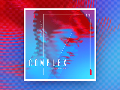 COMPLEX blue cd cdcover complex font layout purple red