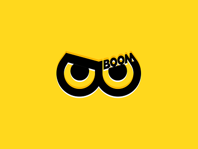 BOOM black bomb boom eye icon iconset logo yellow