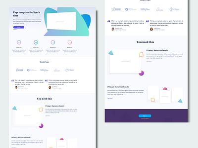 Spark Site - Startup Homepage b2b b2b website design landing page saas saas landing page startup website design