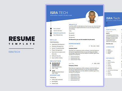 Job Resume/CV Template 2022 cv cv template job cv job resume resume resume template template