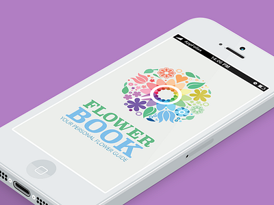 FlowerBook logo & app design v.1.0