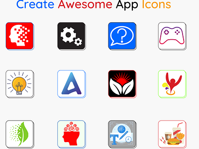 Awesome App Icons by GoInGrow Limited on Dribbble