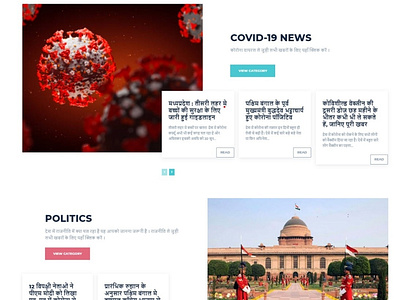 COVID-19 Page - Designed Landing Page on WordPress