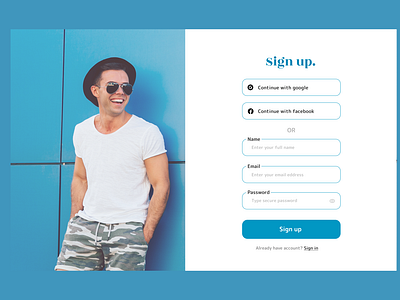 Daily UI 001 Sign up page