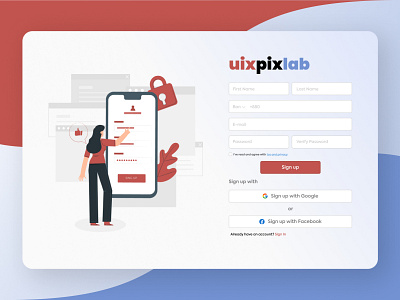 Sign Up Form account contact us design form form field forms landing page log in login register sign in signin signup ui uidesign uiux ux uxdesign web website