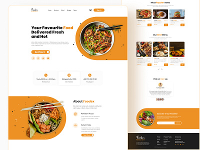 Food Landing Page - Foodex Restaurant