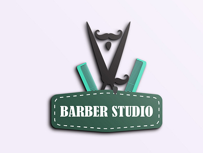 BARBER logo barber logo hair cutting logo salon logo