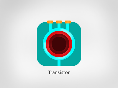 Transistor - App Icon app game icon neon retro retrofuturistic transistor