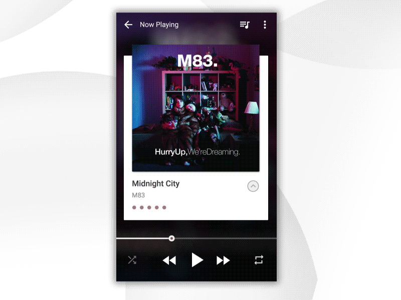 Music Player (WIP) design music music player play player songs ui