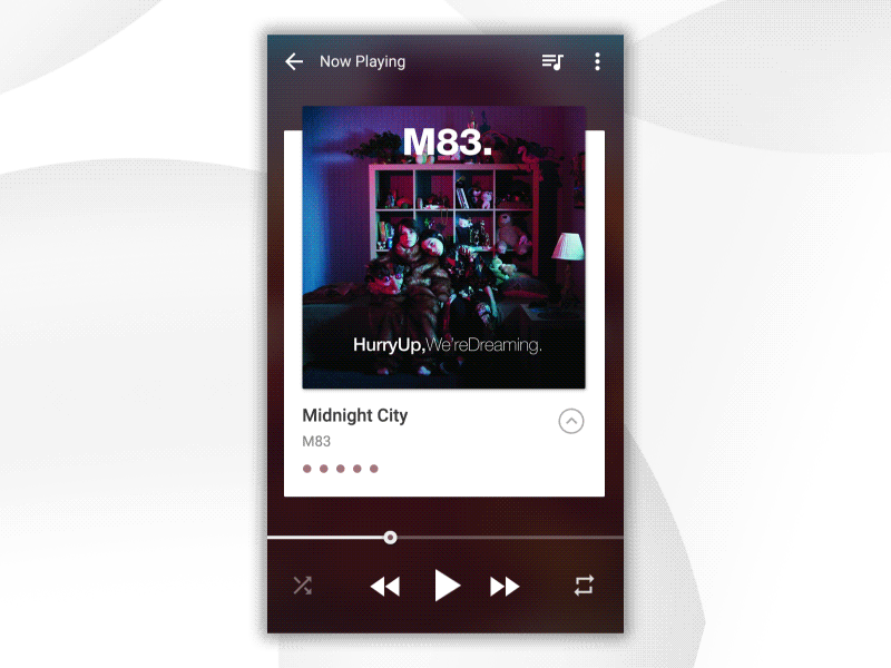 Music Player - List