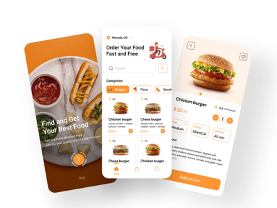 Food Ordering App UI by Manisha on Dribbble