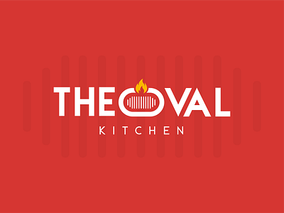 The Oval Kitchen | Logo Design branding design flat logo minimal typography