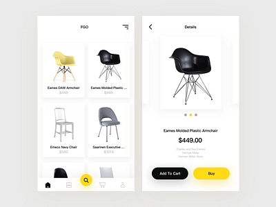 FGO-Furniture Shopping App app furniture shopping sketch