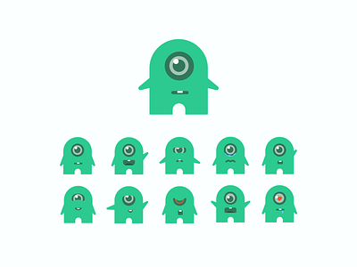 Green Men_2 2017 green icon illustrator new sketch