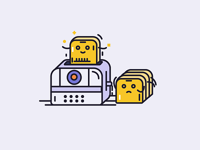 Toaster bresd free illustrator toaster