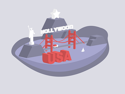 C2-USA 2017 free icon illustrator ps red usa