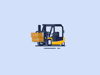 Forklift Truck 2018 free icon illustrator ps truck yellow