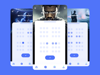 Movie App ai app icon movie principle sketch ui