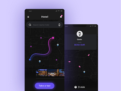 Take a taxi app black hotel icon iphone x sketch take taxi ui