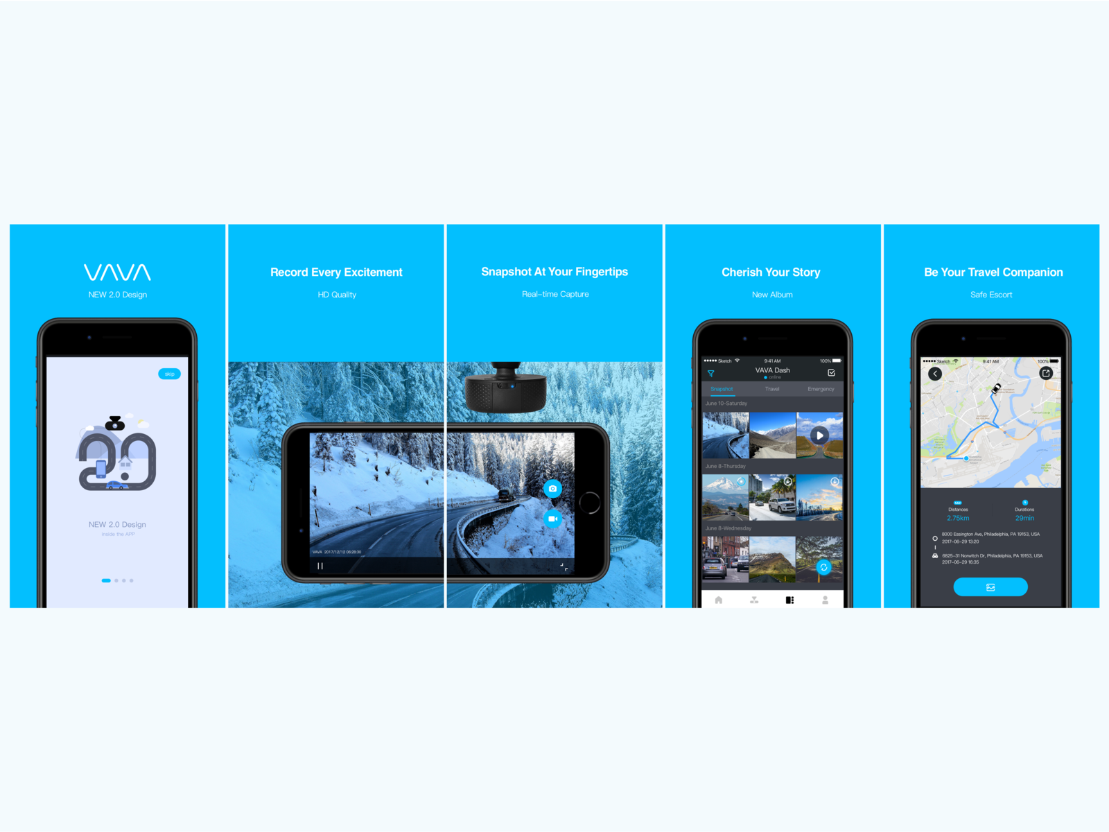 Vava Dashcam App By Noon On Dribbble