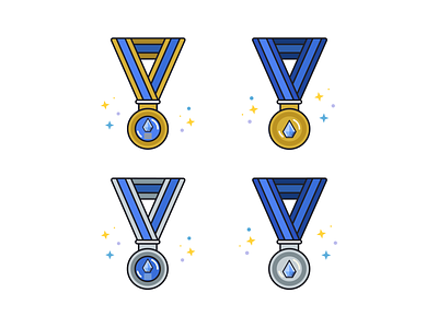 Medals Styleframes 2d android app animation app apple gif icon icon design icon set illustration ios medals motion stroke icons stroke illustration trophy