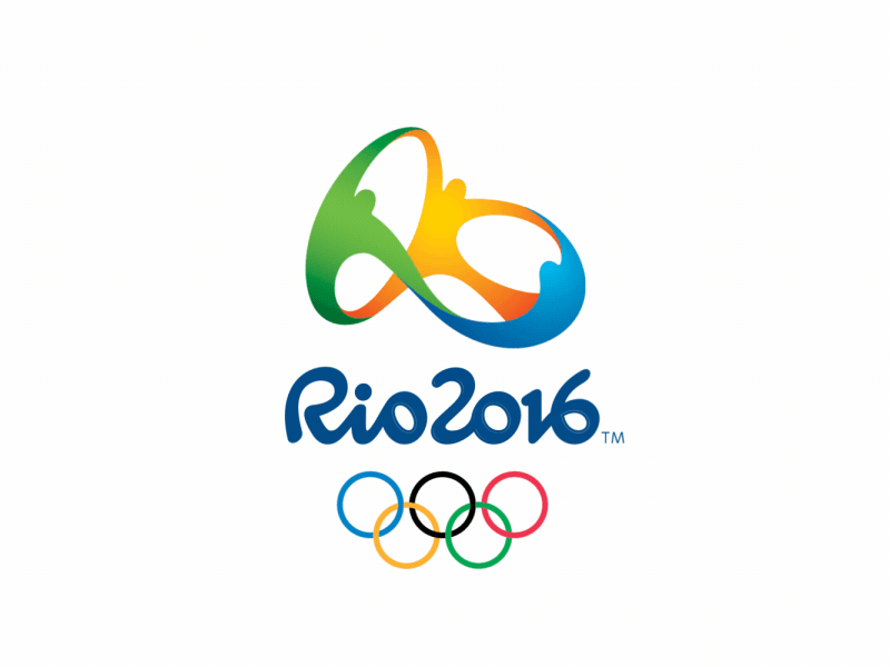 Rio Olympic 2016 animation flat line logo motion graphic olympic rio 2016 sport style