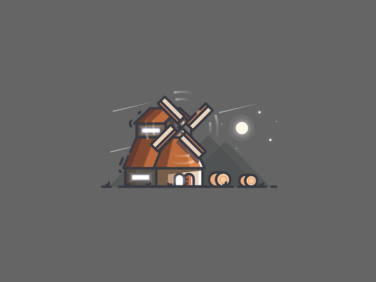 Windmill by Oliver King on Dribbble