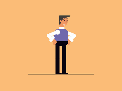 What are you looking for ? 2d animation animator character flat man model